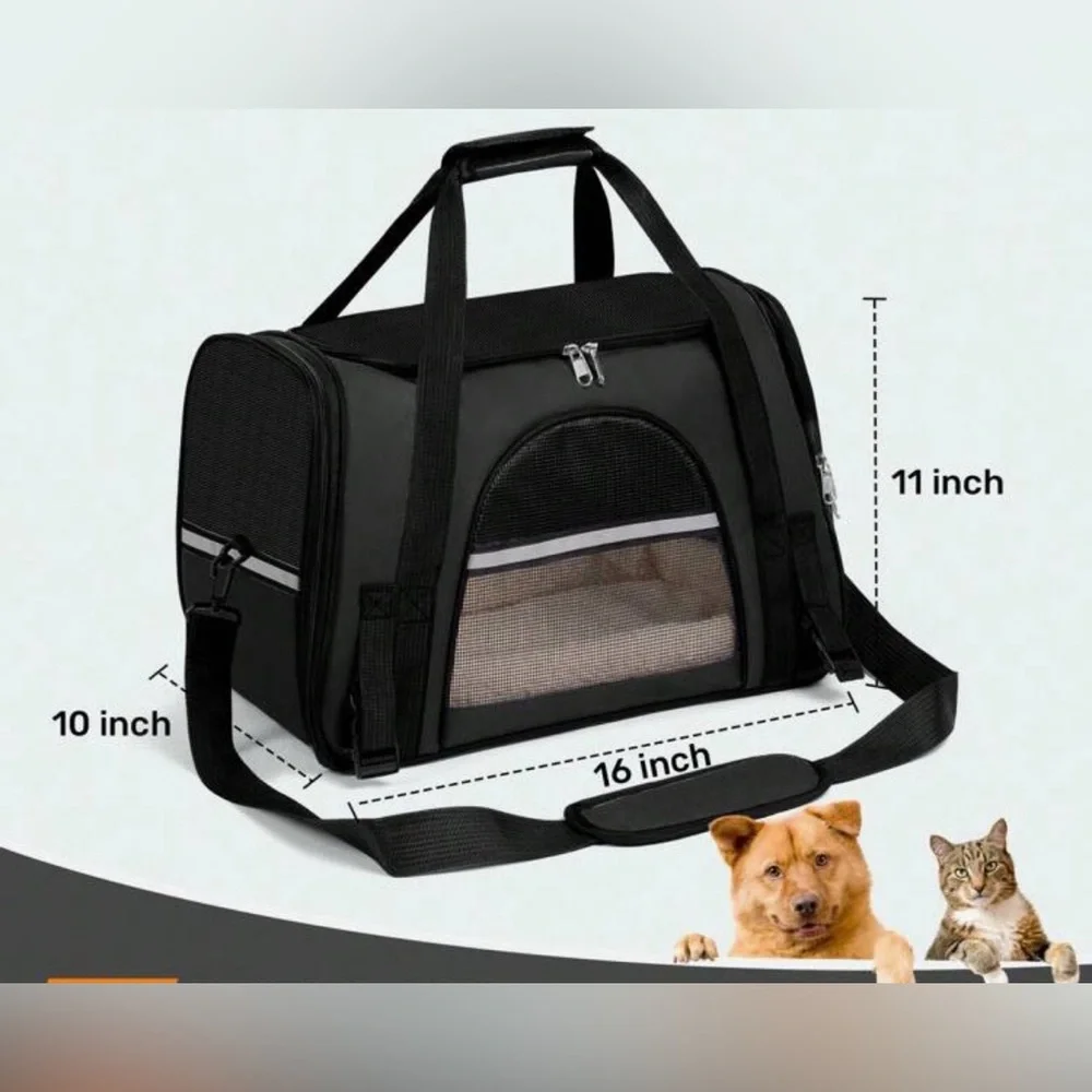 Black Pet Carrier Bag